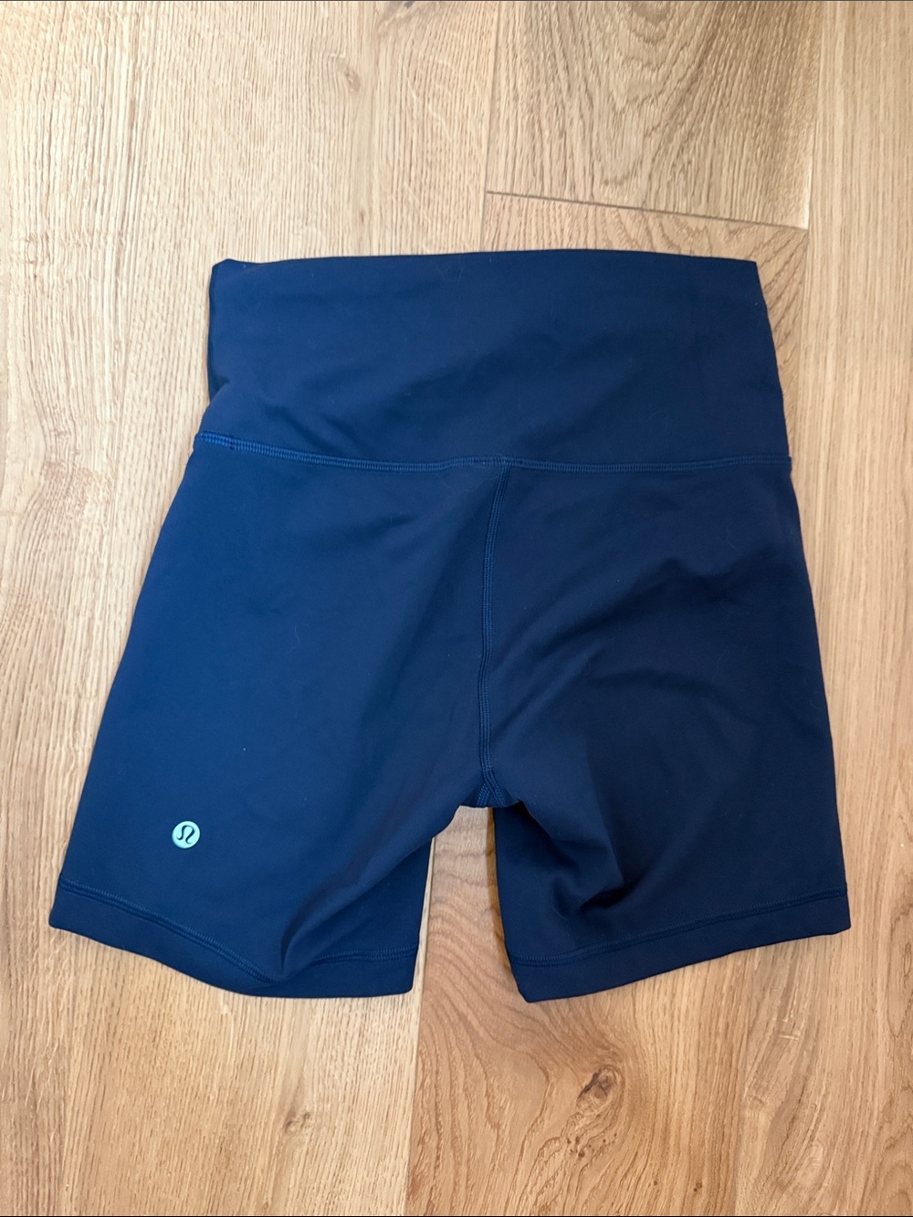 Lemon Women's Navy High-Waist Bike Shorts